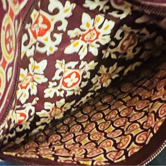 Vintage Vera Bradley Floral Patterned Brown Shoulder Bag - Picture 4 of 6